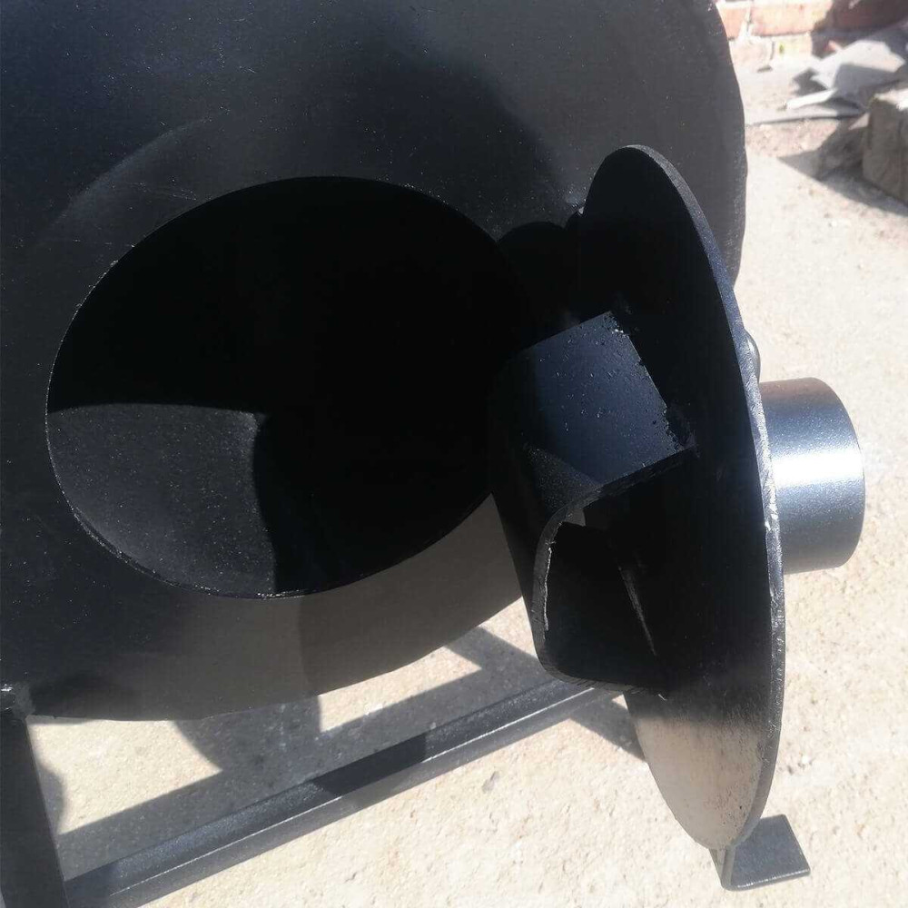 Піч буржуйка POLTAVKA Turbo 450 м3. 5мм. З обдуванням