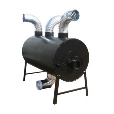 Піч булер'ян POLTAVKA Turbo 570 м3. 5мм. Із примусовою конвекцією