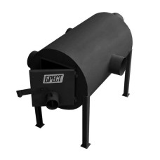 Піч буржуйка Брест 350 м3. 7мм. З горизонтальними патрубками