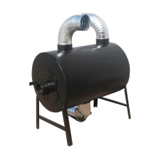 Буржуйка POLTAVKA Turbo 240 м3. 5мм. З обдуванням