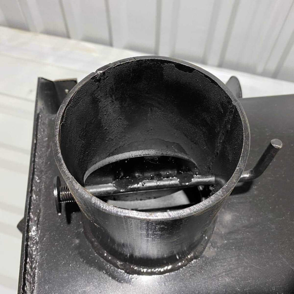 Піч булер'ян Poltavka Turbo Plita 200 м3 з варильною поверхнею та обдуванням