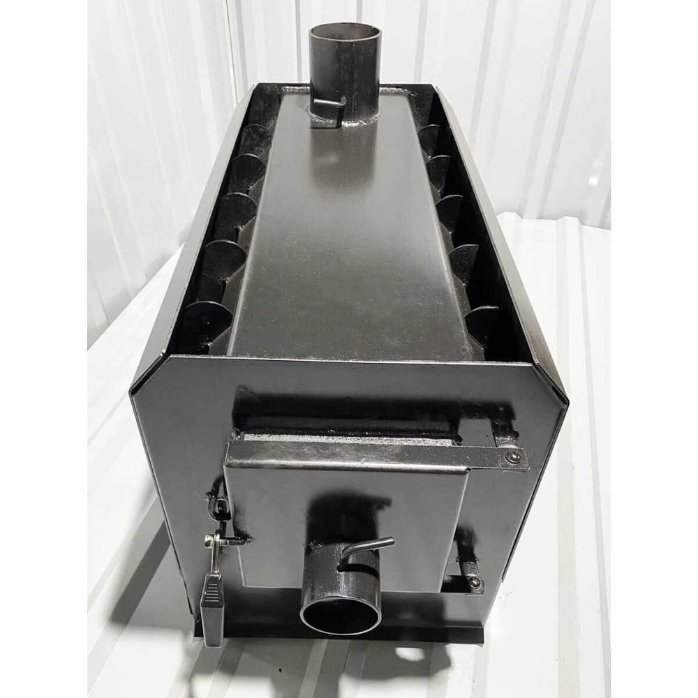 Піч булер'ян Poltavka Turbo Plita 200 м3 з варильною поверхнею та обдуванням