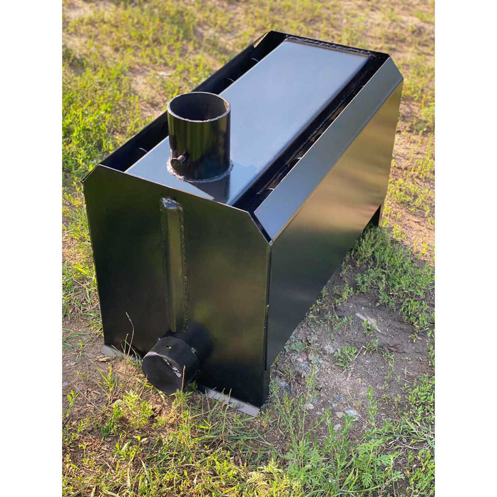 Піч булер'ян Poltavka Turbo Plita 200 м3 з варильною поверхнею та обдуванням