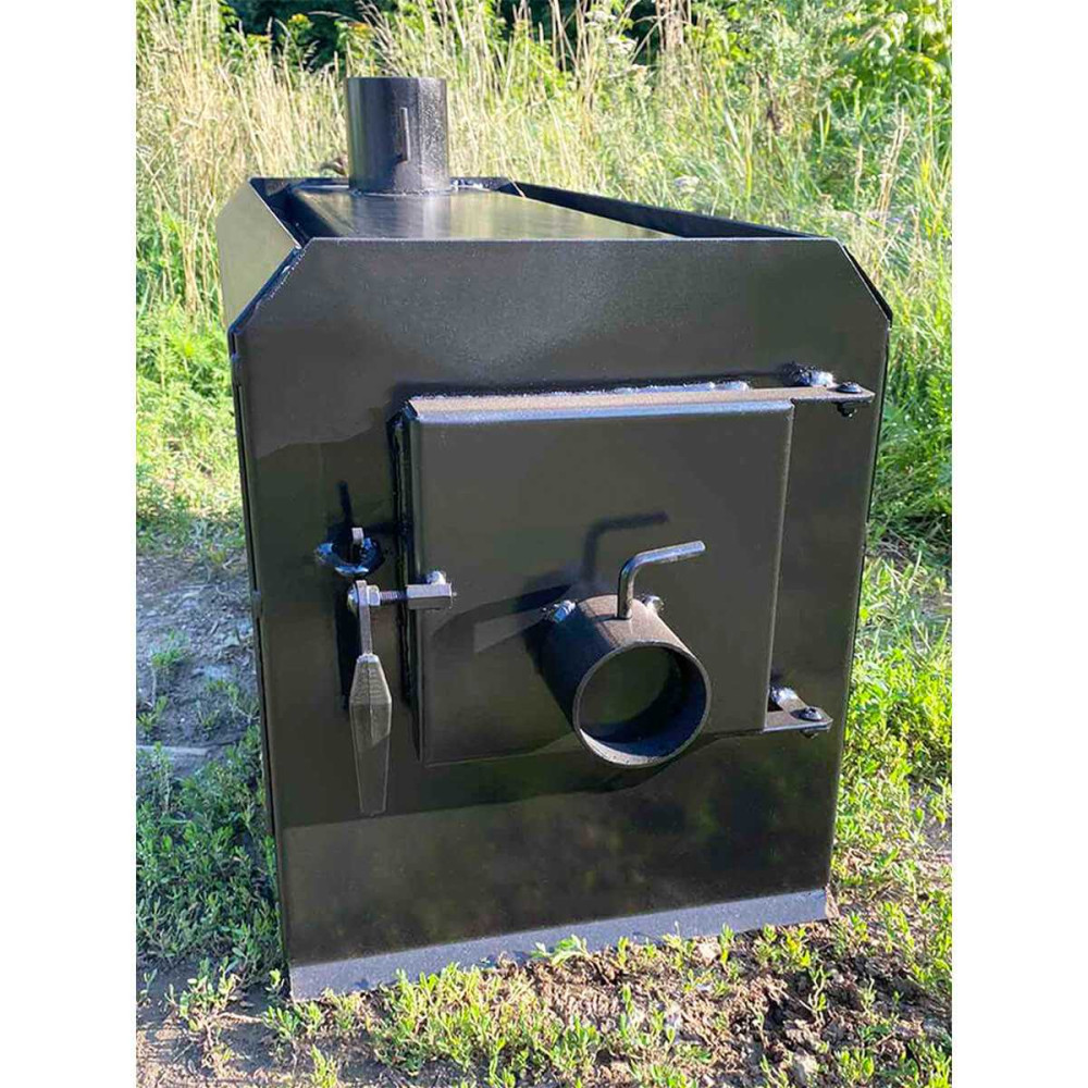 Піч булер'ян Poltavka Turbo Plita 200 м3 з варильною поверхнею та обдуванням