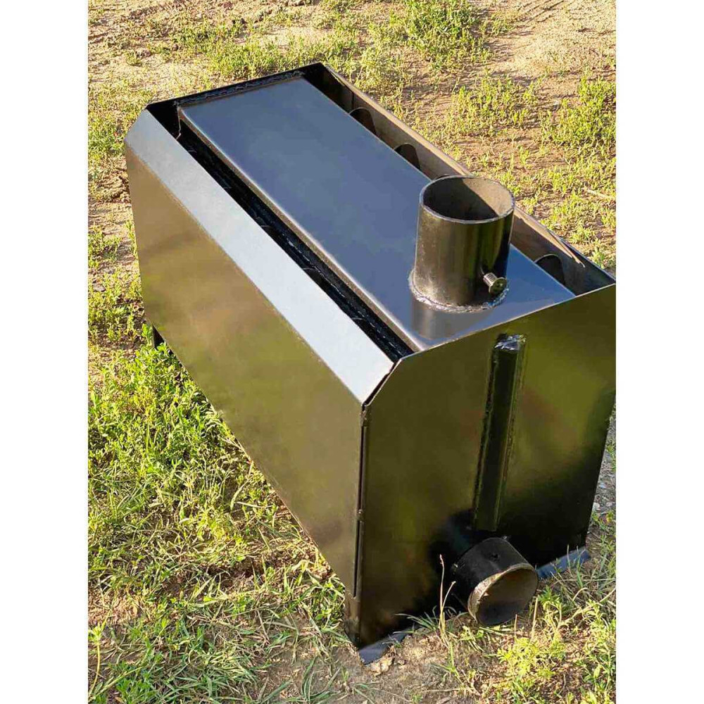 Піч булер'ян Poltavka Turbo Plita 200 м3 з варильною поверхнею та обдуванням