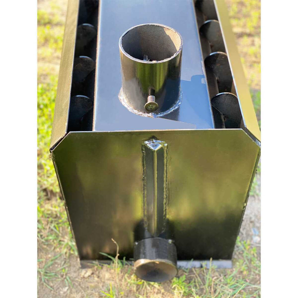 Піч булер'ян Poltavka Turbo Plita 200 м3 з варильною поверхнею та обдуванням