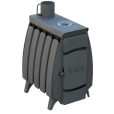 Піч буржуйка ALMAR 120 м3 з плитою та верхнім димоходом