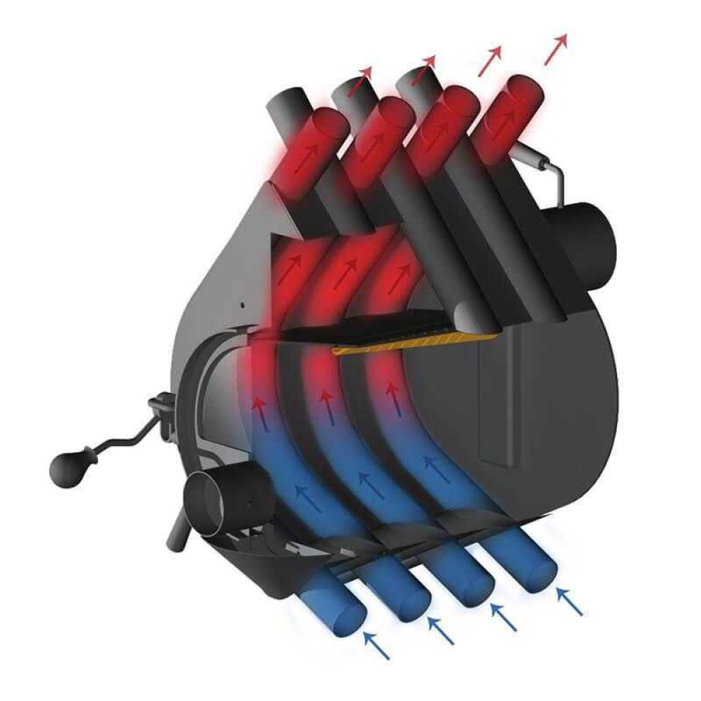 Печь Rud Pyrotron Кантри тип П-01 со стеклом и обшивкой