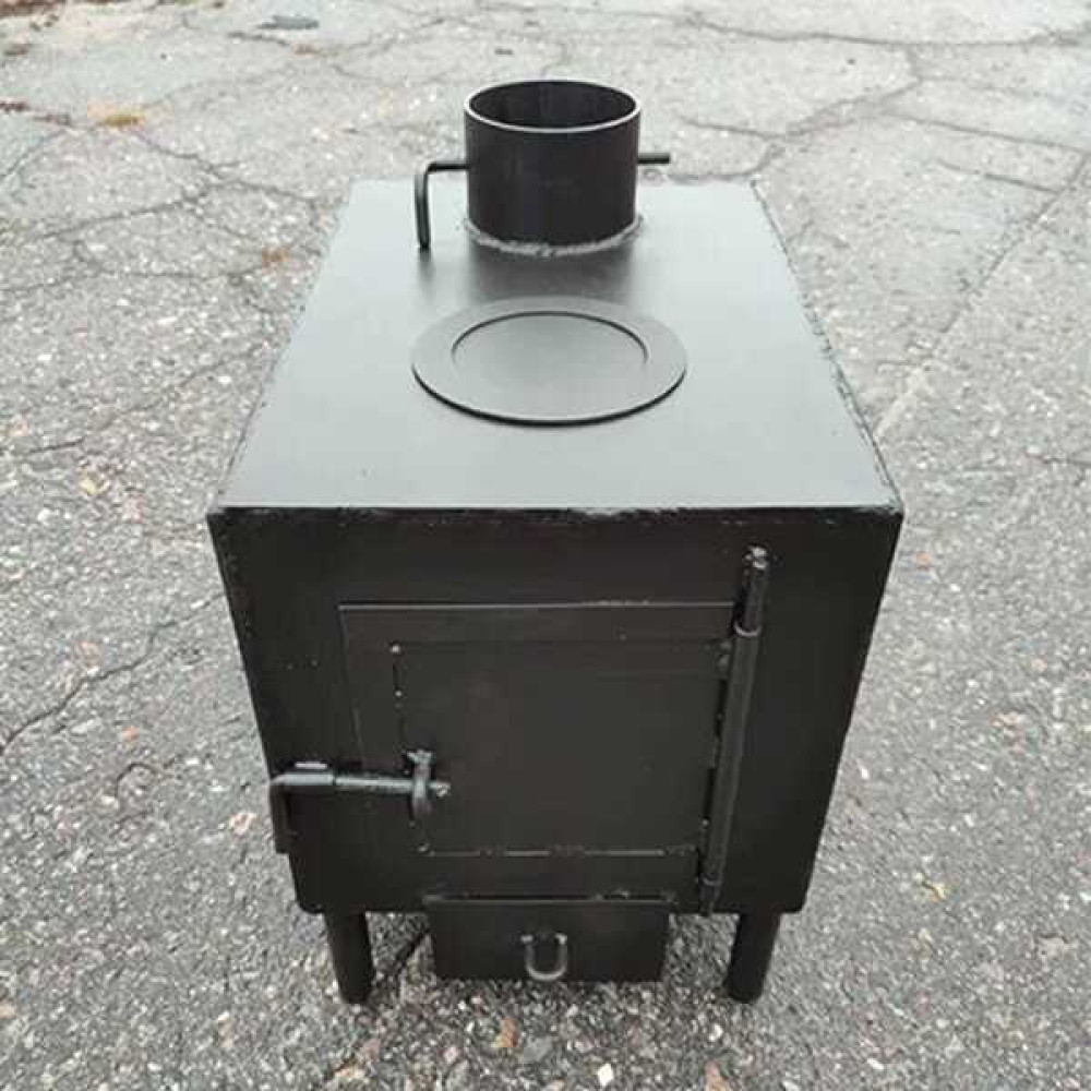Буржуйка Micro 50 м3 із конфоркою. 5 мм