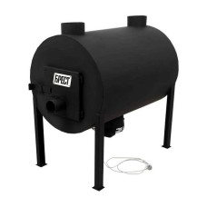 Піч буржуйка Брест 500 до 200 м2 з вентилятором. 8 мм