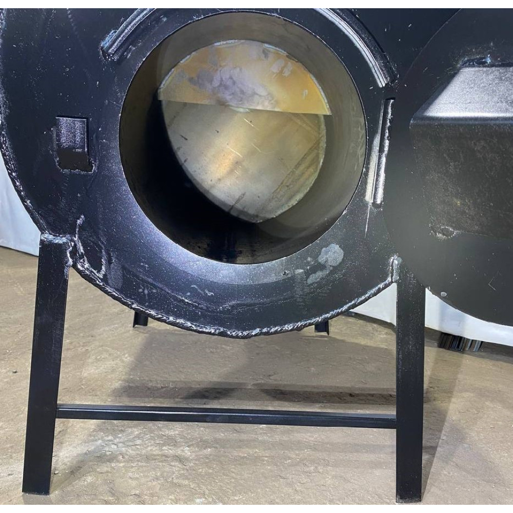 Піч буржуйка POLTAVKA Turbo 300 м3. 5мм. З обдуванням