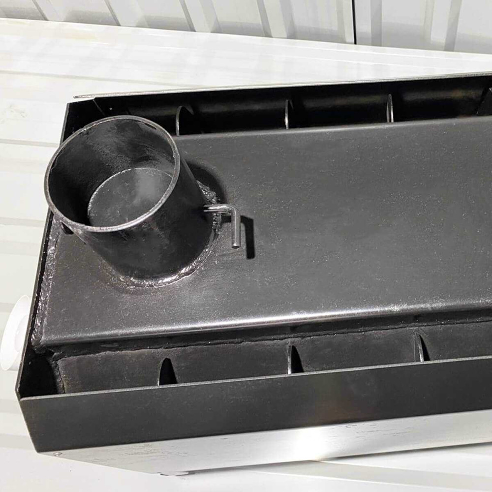 Піч буржуйка Poltavka Turbo Plita 150 м3 з варильною поверхнею