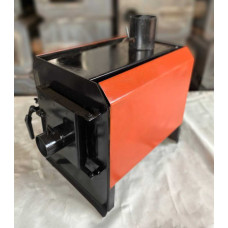 Піч булер'ян Poltavka Turbo Plita Color 150 м3 з плитою та обдуванням