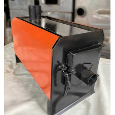 Піч булер'ян Poltavka Turbo Plita Color 200 м3 з плитою та обдуванням