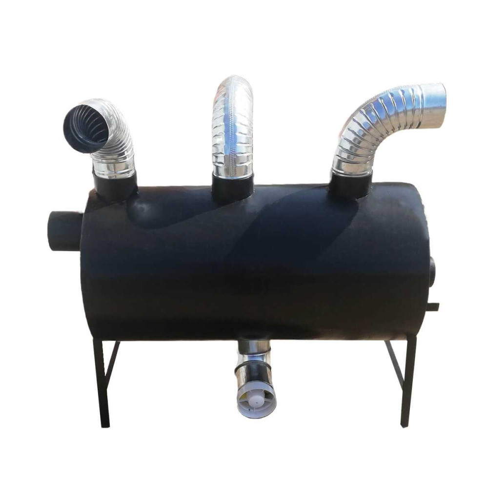 Піч буржуйка POLTAVKA Turbo 650 м3. 5мм. З обдуванням