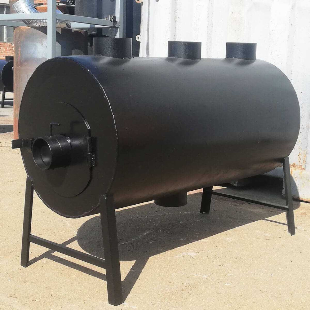 Піч буржуйка POLTAVKA Turbo 650 м3. 5мм. З обдуванням