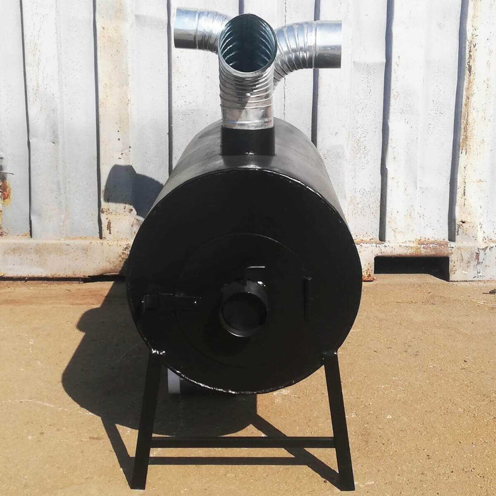 Піч буржуйка POLTAVKA Turbo 650 м3. 5мм. З обдуванням