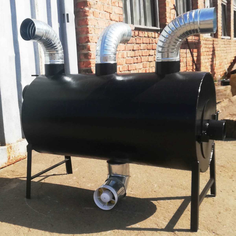 Піч буржуйка POLTAVKA Turbo 650 м3. 5мм. З обдуванням