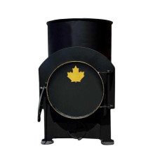 Буржуйка Canada 85 м3 з плитою та зольною скринькою
