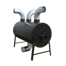 Піч буржуйка POLTAVKA Turbo 650 м3. 5мм. З обдуванням