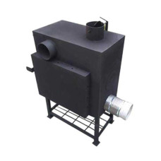 Піч буржуйка Vulkan Turbo 250 м3. 5мм. З обдуванням