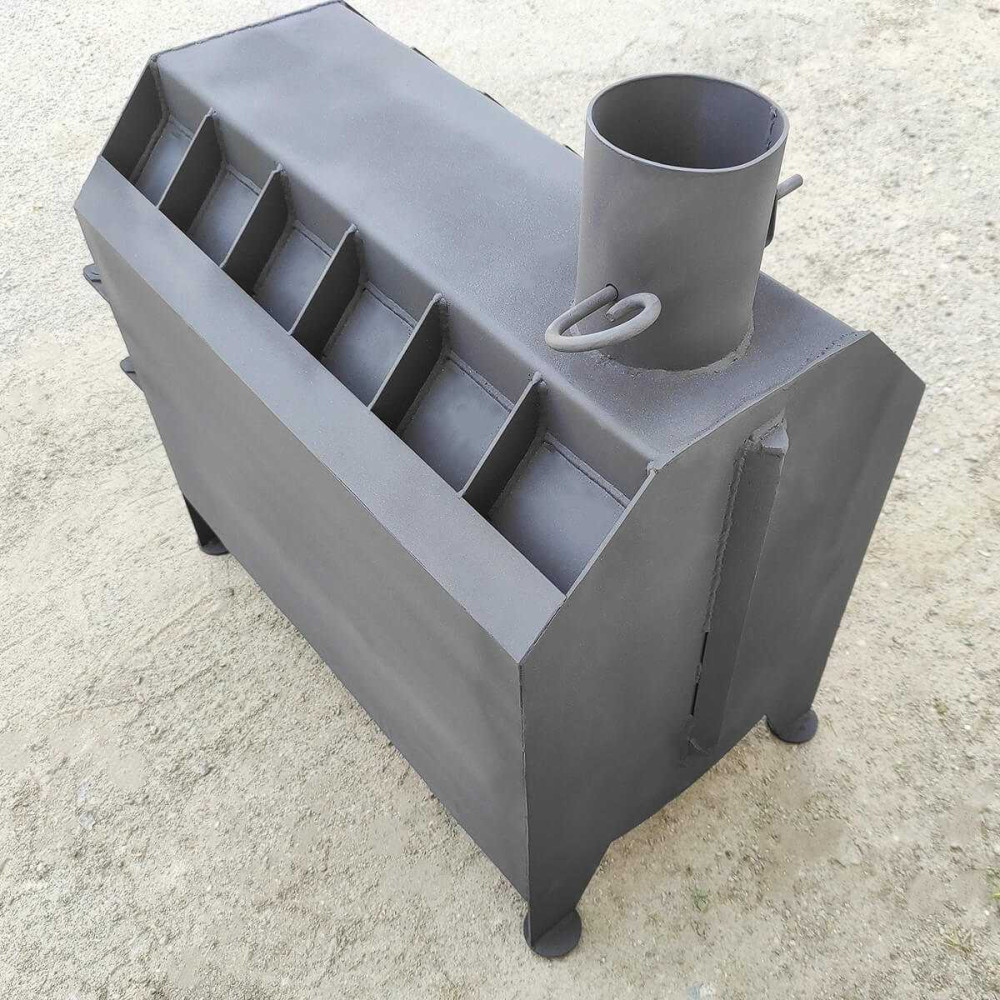 Піч буржуйка Vulkan Topka 160 м3 4 мм з варильною поверхнею