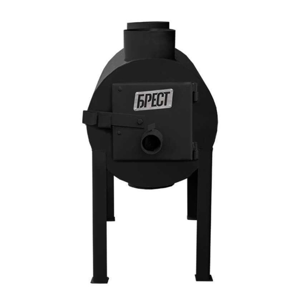 Буржуйка Брест 203 до 80 м2. 5мм. З вертикальними патрубками