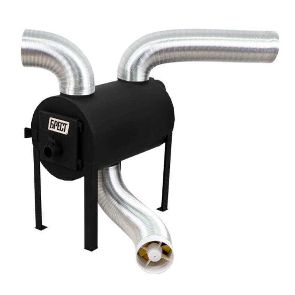 Буржуйка Брест 203 до 80 м2. 5мм. З вертикальними патрубками