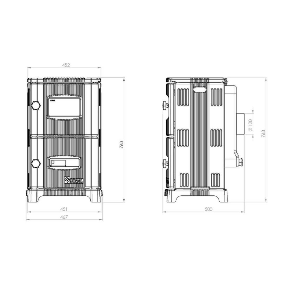 Печь камин Duval EM-5151BR