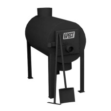 Піч буржуйка Брест 200 м3. 5мм. З вертикальним виходом