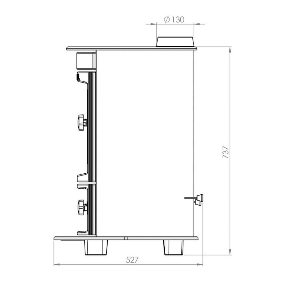 Печь камин Duval EM-5127BL (BLACK EDITION)