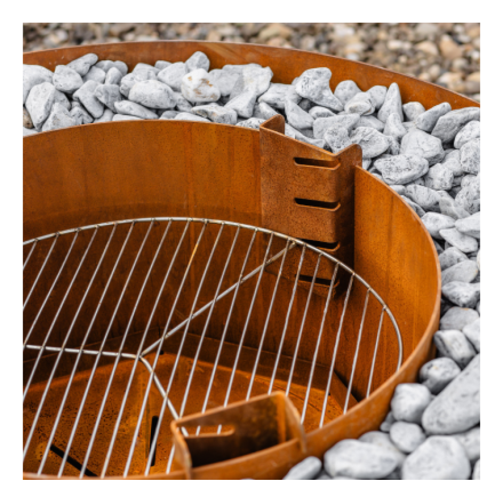 Чаша-гриль очаг OXA Round из CorTen
