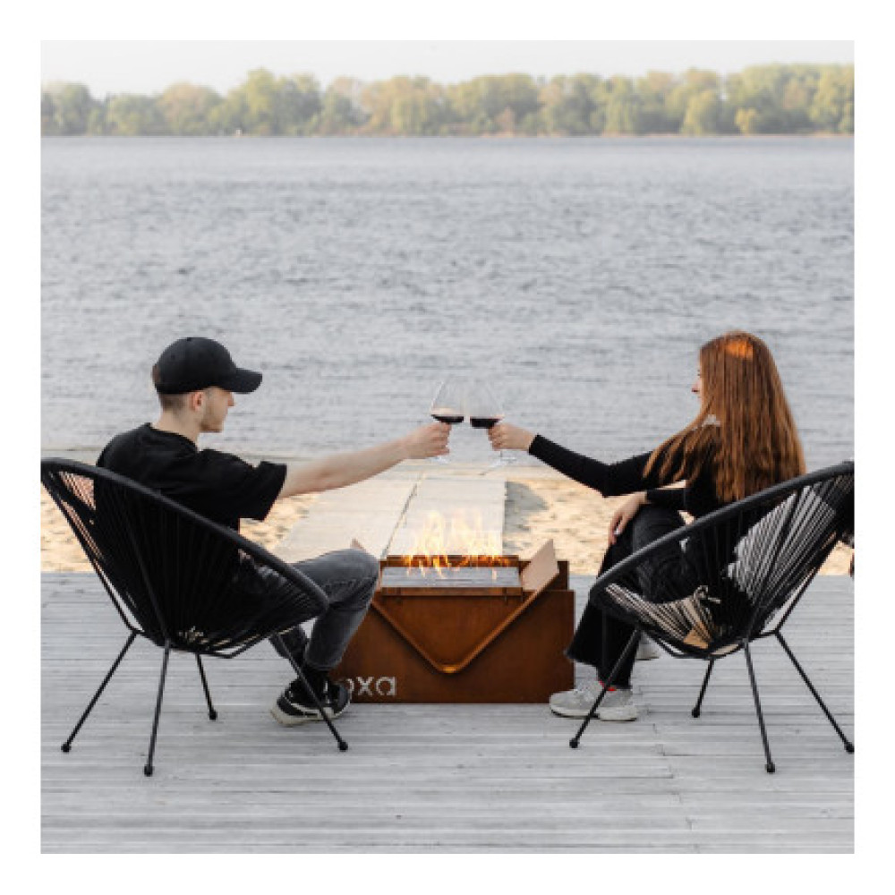 Чаша-гриль вогнище «OXA Corner» від Daddy Smoke із CorTen