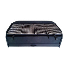 Мангал чавунний Шагрень з решіткой гриль