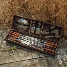 Подарунковий набір шампурів GR FENIKS у кейсі