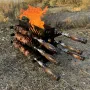 Вертикальний мангал MTLZ "Афіна" на 6 шампурів