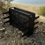 Вертикальний мангал MTLZ "Афіна" на 6 шампурів