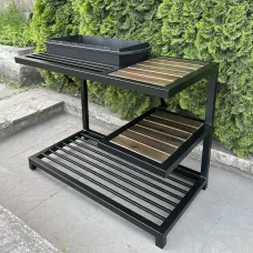 Мангал MTLZ "Один" на 9 шампурів 4мм у стилі лофт