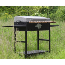 Мангал барбекю PAN "СтепПлюс" із приводом на 8 шампурів, 3 мм