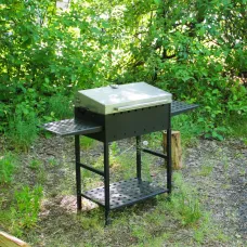 Мангал PAN "Степ" із кришкою барбекю на 8 шампурів, 3 мм