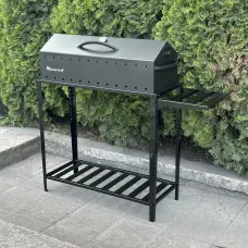 Мангал - барбекю MTLZ "Прометей" на 12 шампурів 3мм на дровниці