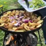 Сковорода з диска PAN 40см із підвісом для вогню, САДЖ