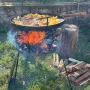 Сковорода з диска PAN 40см із підвісом для вогню, САДЖ