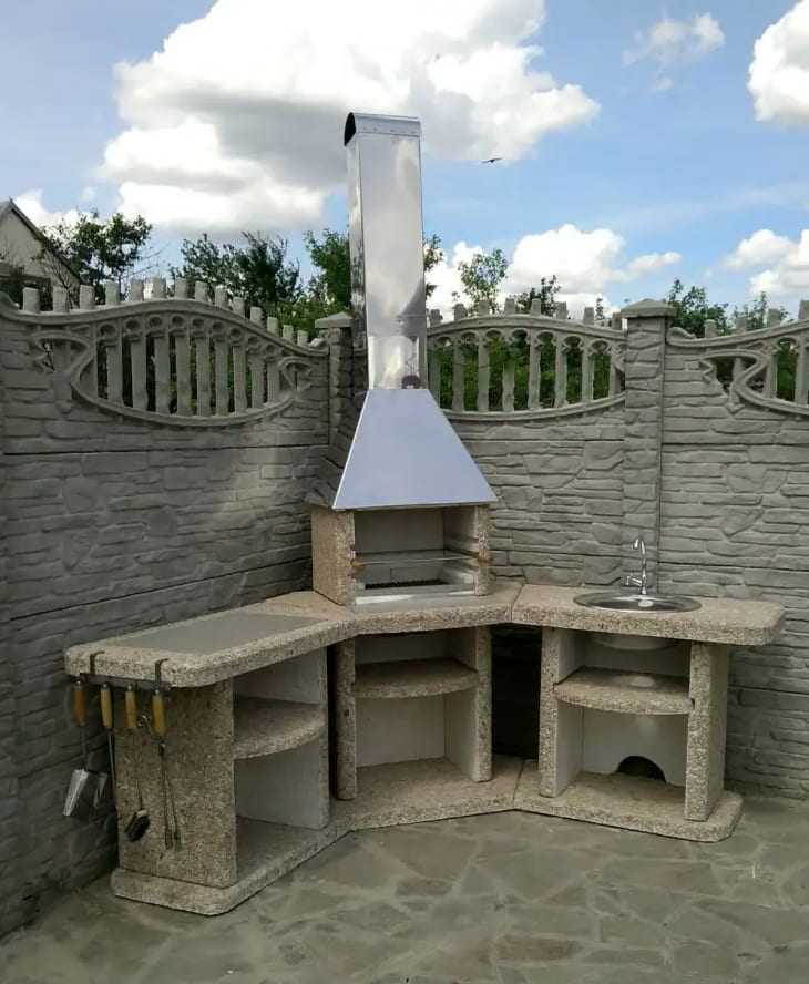 мангал із каменю - фото 01