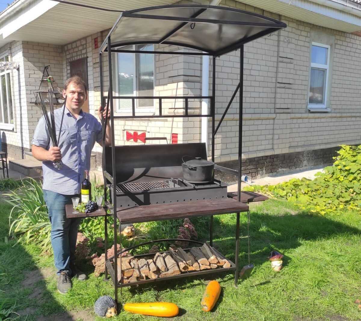 мангал із дахом - магазин твоє тепло фото 1