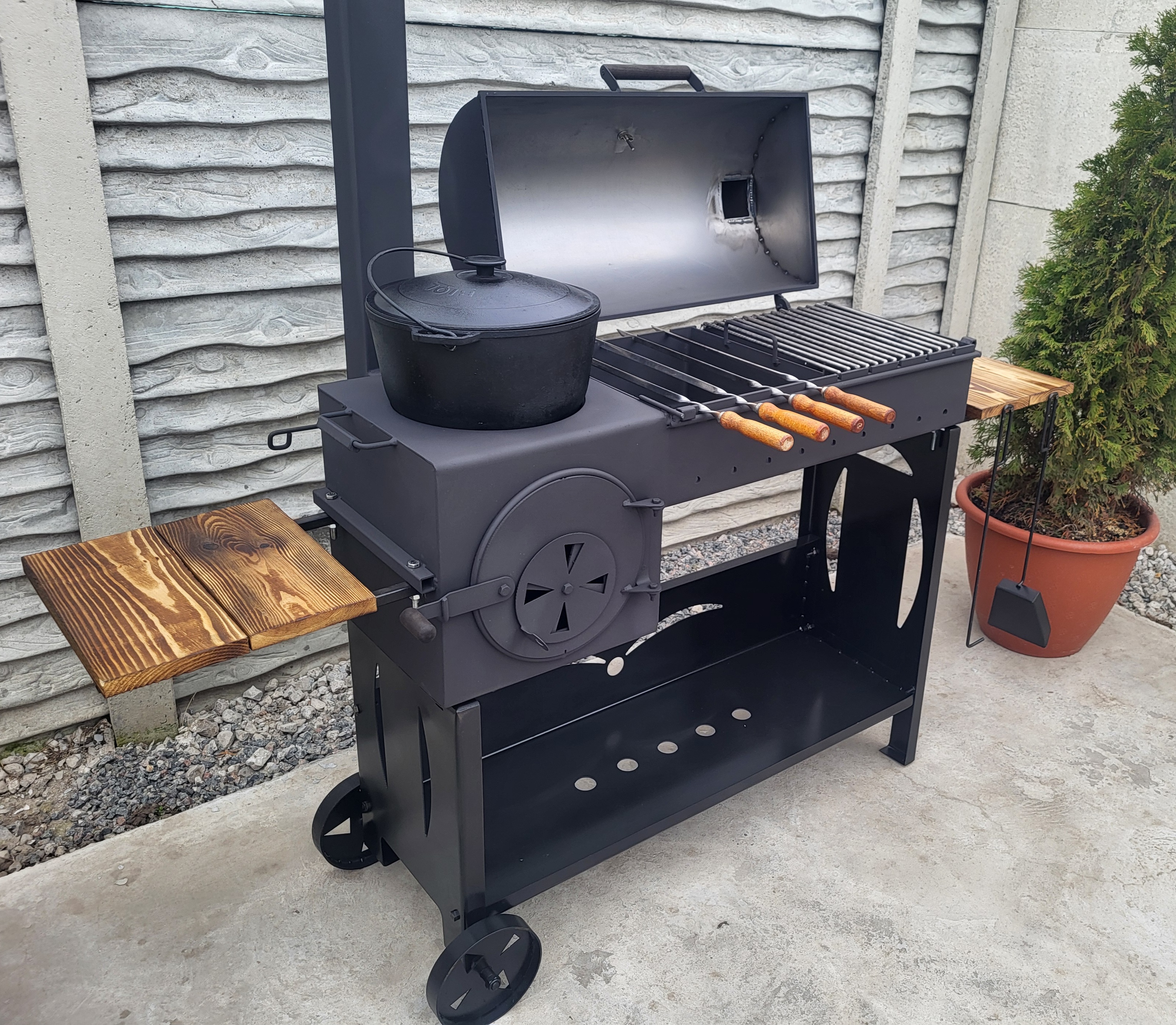 мангал із пічкою під казан - фото 001