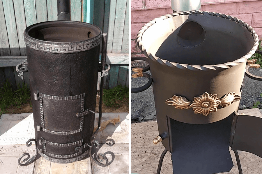 печі з балону для казана фото 2