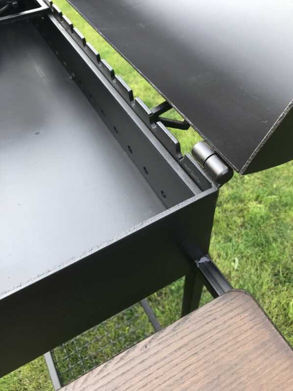 Мангал с крышкой барбекю Bona Grill 1000 мм. 5 мм 4