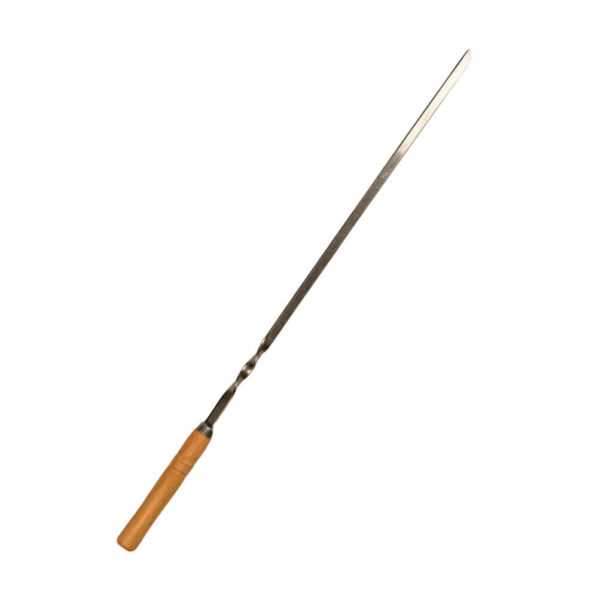 Шампур Еліт з дерев'яною ручкою 600х10х3мм фото 1