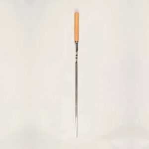 Шампур Элит с деревянной ручкой 600х10х3мм фото 2